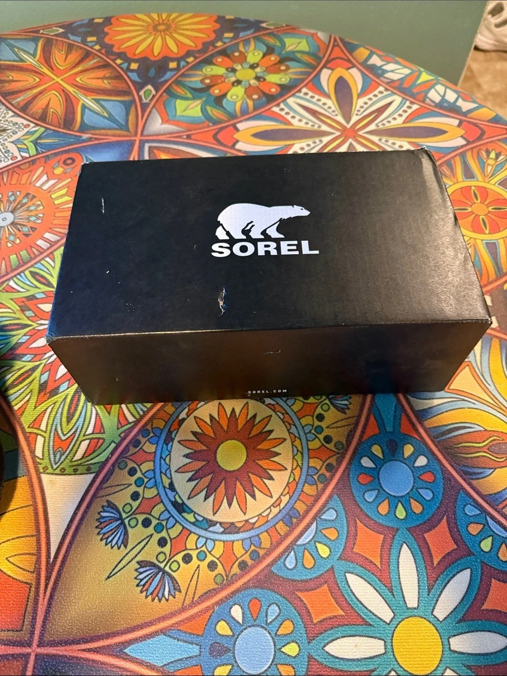 Sorel Black Plush Slide Slippers